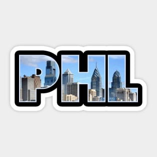 Philadelphia PHL Skyline Sticker